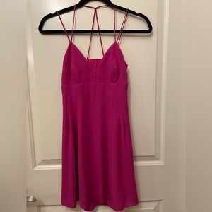 Express Magenta Skater Dress
